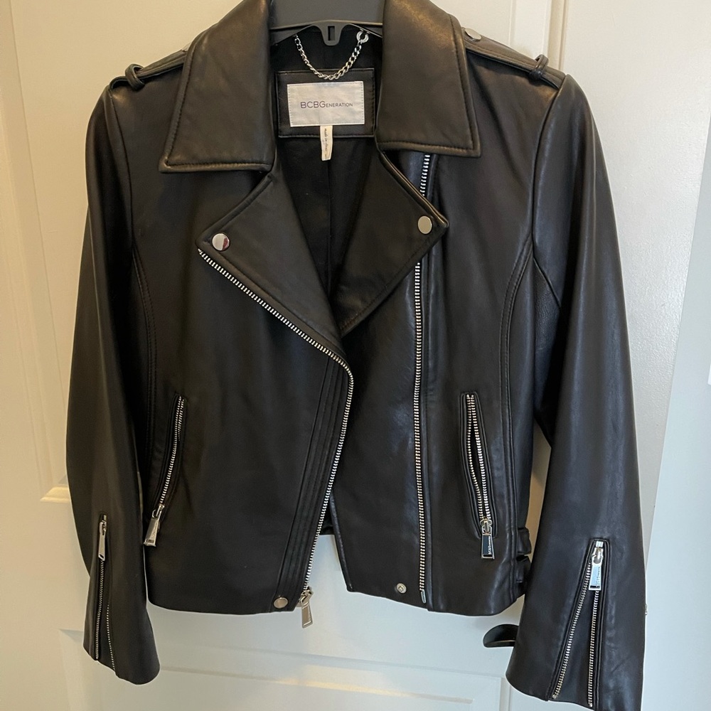 Bcbg leather jacket.